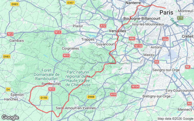 Paris → Rambouillet