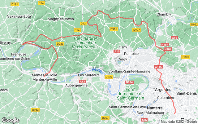 Paris → Mantes