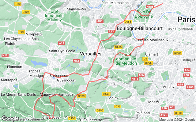 Paris → Chevreuse → Paris