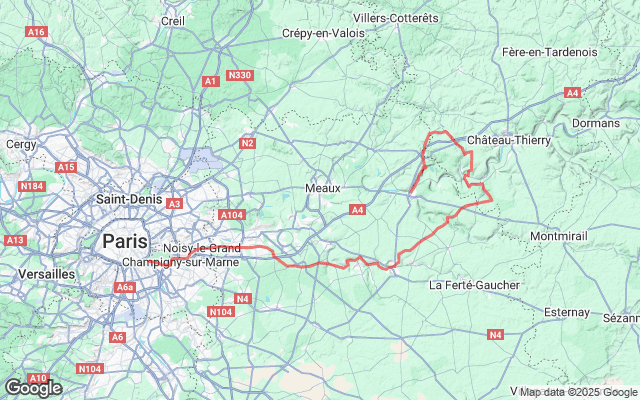 Paris → La Ferté sous Jouarre
