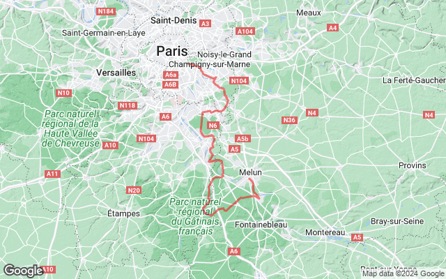 Paris → Melun