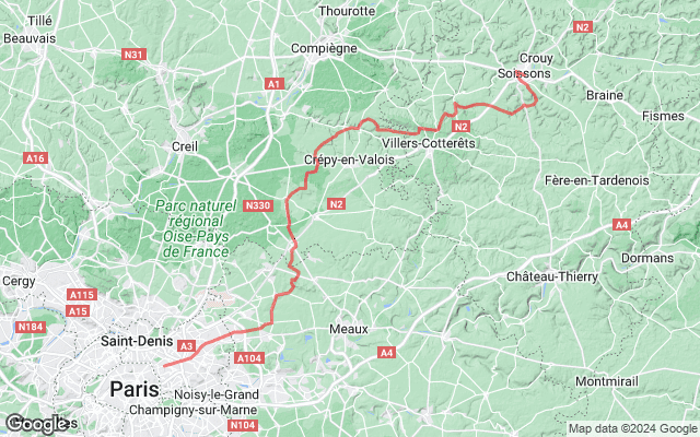 Paris → Soissons
