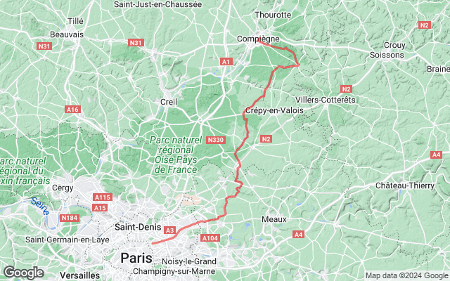 Paris → Compiègne