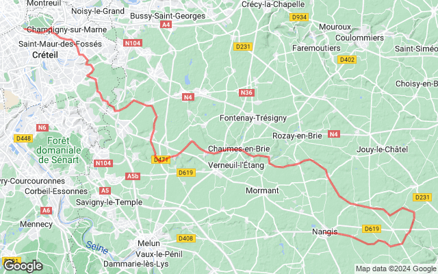 Paris → Nangis