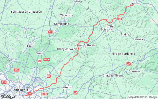 Paris → Laon