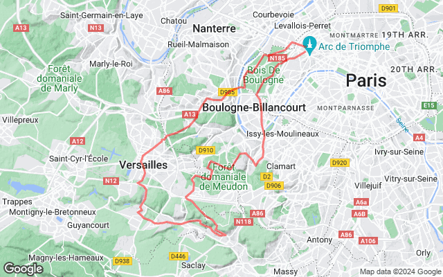 Paris → Versailles → Paris