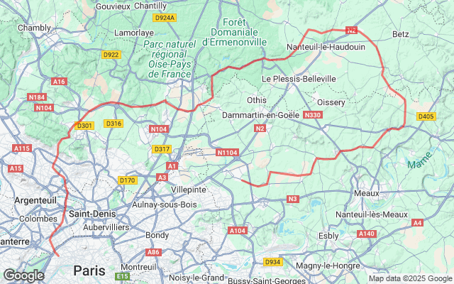 Paris → Mitry Claye