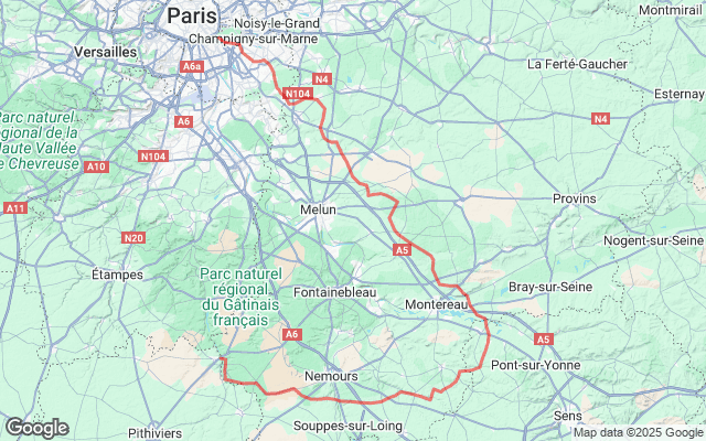 Paris → Malesherbes