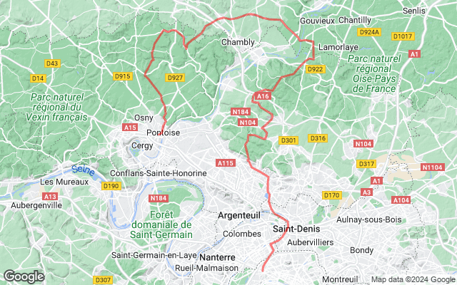 Paris → Pontoise