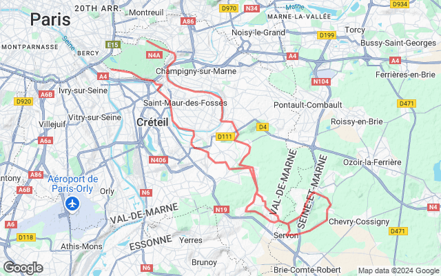 Boucle Paris/Paris 61km