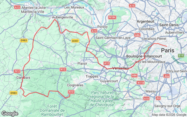 Paris → Les Essarts le Roi