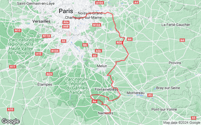 Paris → Nemours