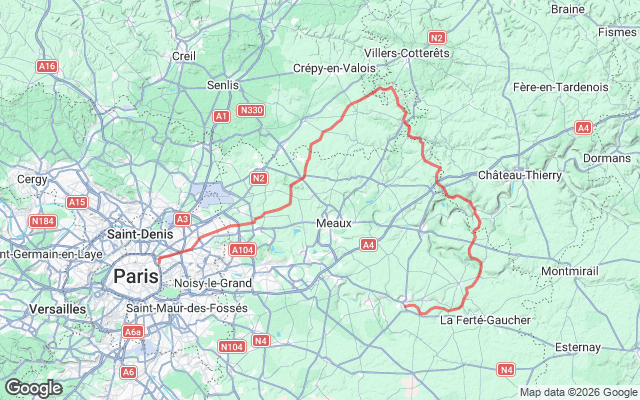 Paris → Coulommiers