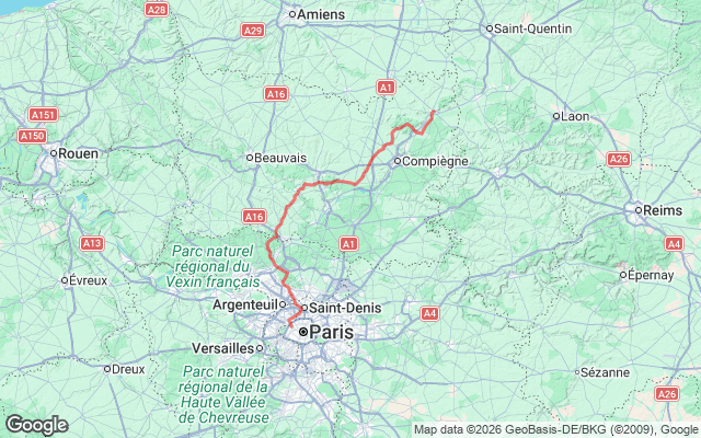 Paris → Noyon