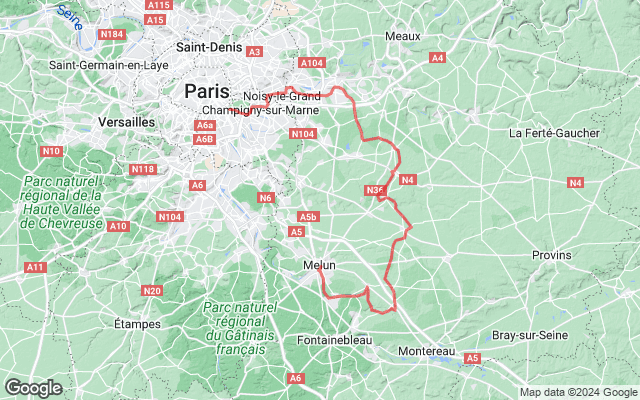 Paris → Melun par la Brie