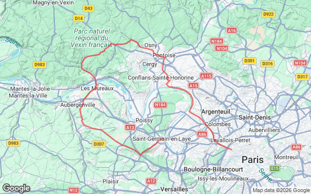 Paris → Saint-Germain-en-Laye