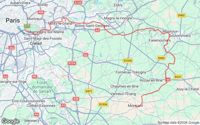 Paris → Mormant